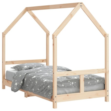 vidaXL Giroletto per Bambini 80x160 cm in Legno Massello di Pino