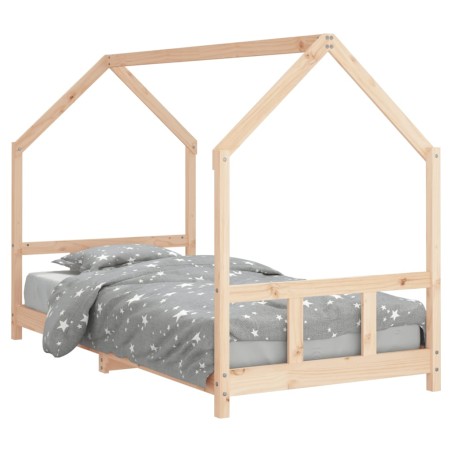vidaXL Giroletto per Bambini 90x200 cm in Legno Massello di Pino