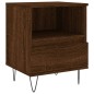 vidaXL Comodino Rovere Marrone 40x35x50 cm in Legno Multistrato