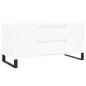 vidaXL Tavolino da Salotto Bianco 102x44,5x50 cm in Legno Multistrato vidaXL Tavolino da Salotto Bianco 102x44,5x50 cm in Legno Multistrato