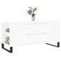 vidaXL Tavolino da Salotto Bianco 102x44,5x50 cm in Legno Multistrato vidaXL Tavolino da Salotto Bianco 102x44,5x50 cm in Legno Multistrato