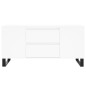 vidaXL Tavolino da Salotto Bianco 102x44,5x50 cm in Legno Multistrato vidaXL Tavolino da Salotto Bianco 102x44,5x50 cm in Legno Multistrato