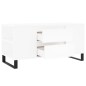 vidaXL Tavolino da Salotto Bianco 102x44,5x50 cm in Legno Multistrato vidaXL Tavolino da Salotto Bianco 102x44,5x50 cm in Legno Multistrato