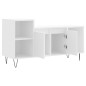 vidaXL Mobile Porta TV Bianco 100x35x55 cm in Legno Multistrato vidaXL Mobile Porta TV Bianco 100x35x55 cm in Legno Multistrato