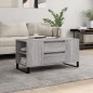 vidaXL Tavolino Salotto Grigio Sonoma 102x44,5x50 cm Legno Multistrato vidaXL Tavolino Salotto Grigio Sonoma 102x44,5x50 cm Legno Multistrato