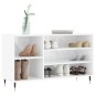 vidaXL Scarpiera Bianco Lucido 102x36x60 cm in Legno Multistrato vidaXL Scarpiera Bianco Lucido 102x36x60 cm in Legno Multistrato