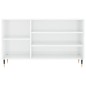 vidaXL Scarpiera Bianco Lucido 102x36x60 cm in Legno Multistrato vidaXL Scarpiera Bianco Lucido 102x36x60 cm in Legno Multistrato