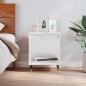 vidaXL Comodino Bianco Lucido 40x35x50 cm in Legno Multistrato vidaXL Comodino Bianco Lucido 40x35x50 cm in Legno Multistrato