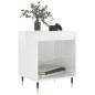vidaXL Comodino Bianco Lucido 40x35x50 cm in Legno Multistrato vidaXL Comodino Bianco Lucido 40x35x50 cm in Legno Multistrato