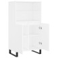 vidaXl Credenza Alta Bianca 60x36x110 cm in Legno Multistrato vidaXl Credenza Alta Bianca 60x36x110 cm in Legno Multistrato