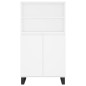 vidaXl Credenza Alta Bianca 60x36x110 cm in Legno Multistrato vidaXl Credenza Alta Bianca 60x36x110 cm in Legno Multistrato