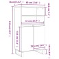 vidaXl Credenza Alta Bianca 60x36x110 cm in Legno Multistrato vidaXl Credenza Alta Bianca 60x36x110 cm in Legno Multistrato