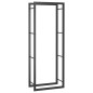 Portalegna Nero Opaco 50x28x132 cm in Acciaio Portalegna Nero Opaco 50x28x132 cm in Acciaio