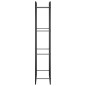 Portalegna Nero Opaco 50x28x132 cm in Acciaio Portalegna Nero Opaco 50x28x132 cm in Acciaio
