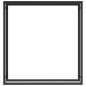 Portalegna Nero Opaco 110x28x116 cm in Acciaio