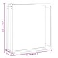 Portalegna Nero Opaco 110x28x116 cm in Acciaio