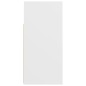 vidaXL Credenza con Luci LED Bianca 80x35x75 cm vidaXL Credenza con Luci LED Bianca 80x35x75 cm