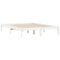 vidaXL Giroletto Bianco 150x200cm Legno Massello di Pino 5FT King vidaXL Giroletto Bianco 150x200cm Legno Massello di Pino 5FT King