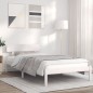 vidaXL Giroletto Bianco 90x200 cm in Legno Massello di Pino
