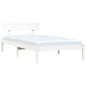 vidaXL Giroletto Bianco 75x190cm Legno Massello Pino 2FT6 Small Single