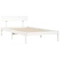 vidaXL Giroletto Bianco 75x190cm Legno Massello Pino 2FT6 Small Single