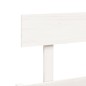 vidaXL Giroletto Bianco 120x200 cm in Legno Massello di Pino