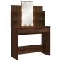 vidaXL Toeletta con Luci LED Rovere Marrone 96x40x142 cm vidaXL Toeletta con Luci LED Rovere Marrone 96x40x142 cm