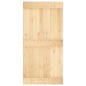 vidaXL Porta Scorrevole con Set Hardware 100x210cm Legno Massello Pino vidaXL Porta Scorrevole con Set Hardware 100x210cm Legno Massello Pino