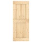 vidaXL Porta Scorrevole con Set Hardware 85x210 cm Legno Massello Pino