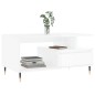 vidaXL Tavolino da Salotto Bianco Lucido 90x49x45 cm Legno Multistrato
