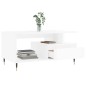 vidaXL Tavolino da Salotto Bianco Lucido 90x49x45 cm Legno Multistrato