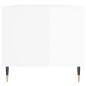vidaXL Tavolino da Salotto Bianco Lucido 90x49x45 cm Legno Multistrato