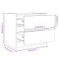 vidaXL Comodini 2 pz 40x31x35,5 cm in Legno Massello di Pino vidaXL Comodini 2 pz 40x31x35,5 cm in Legno Massello di Pino
