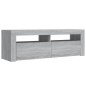 Mobile Porta TV con Luci LED Grigio Sonoma 120x35x40 cmcm Mobile Porta TV con Luci LED Grigio Sonoma 120x35x40 cmcm
