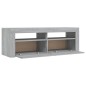 Mobile Porta TV con Luci LED Grigio Sonoma 120x35x40 cmcm Mobile Porta TV con Luci LED Grigio Sonoma 120x35x40 cmcm