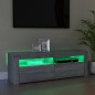 Mobile Porta TV con Luci LED Grigio Sonoma 120x35x40 cmcm Mobile Porta TV con Luci LED Grigio Sonoma 120x35x40 cmcm