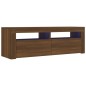 Mobile Porta TV con Luci LED Rovere Marrone 120x35x40 cm Mobile Porta TV con Luci LED Rovere Marrone 120x35x40 cm