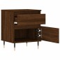 vidaXL Comodino Rovere Marrone 40x35x50 cm in Legno Multistrato vidaXL Comodino Rovere Marrone 40x35x50 cm in Legno Multistrato