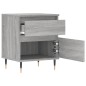 vidaXL Comodino Grigio Sonoma 40x35x50 cm in Legno Multistrato vidaXL Comodino Grigio Sonoma 40x35x50 cm in Legno Multistrato