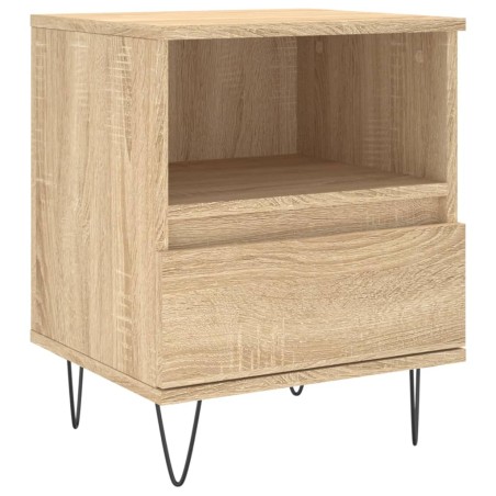 vidaXL Comodino Rovere Sonoma 40x35x50 cm in Legno Multistrato