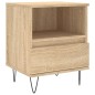 vidaXL Comodino Rovere Sonoma 40x35x50 cm in Legno Multistrato