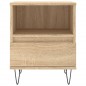 vidaXL Comodino Rovere Sonoma 40x35x50 cm in Legno Multistrato