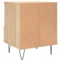 vidaXL Comodino Rovere Sonoma 40x35x50 cm in Legno Multistrato
