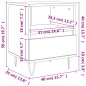 vidaXL Comodino Rovere Sonoma 40x35x50 cm in Legno Multistrato