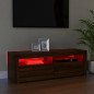 Mobile Porta TV con Luci LED Rovere Marrone 120x35x40 cm Mobile Porta TV con Luci LED Rovere Marrone 120x35x40 cm