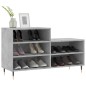 vidaXL Scarpiera Grigio Cemento 102x36x60 cm in Legno Multistrato vidaXL Scarpiera Grigio Cemento 102x36x60 cm in Legno Multistrato