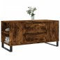 vidaXL Tavolino da Salotto Rovere Fumo 102x44,5x50cm Legno Multistrato vidaXL Tavolino da Salotto Rovere Fumo 102x44,5x50cm Legno Multistrato