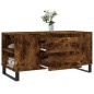 vidaXL Tavolino da Salotto Rovere Fumo 102x44,5x50cm Legno Multistrato vidaXL Tavolino da Salotto Rovere Fumo 102x44,5x50cm Legno Multistrato