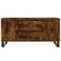 vidaXL Tavolino da Salotto Rovere Fumo 102x44,5x50cm Legno Multistrato vidaXL Tavolino da Salotto Rovere Fumo 102x44,5x50cm Legno Multistrato