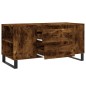 vidaXL Tavolino da Salotto Rovere Fumo 102x44,5x50cm Legno Multistrato vidaXL Tavolino da Salotto Rovere Fumo 102x44,5x50cm Legno Multistrato